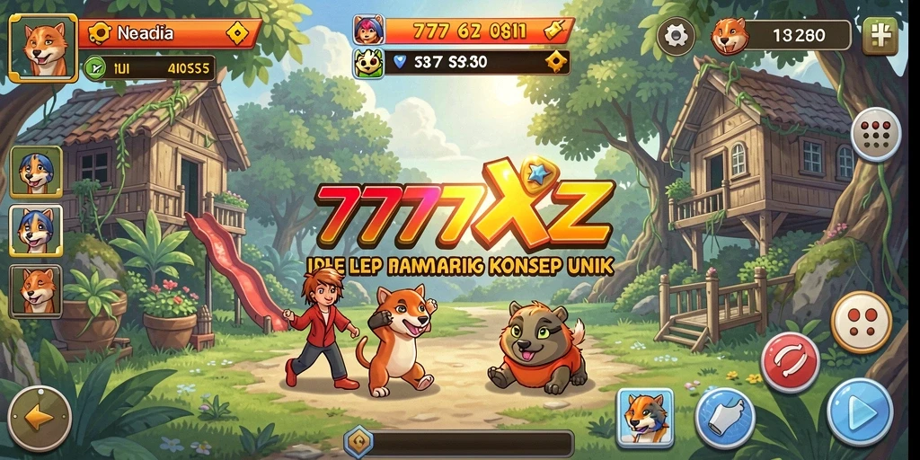 Tampilan gameplay game Idle yang menarik dan dinamis.