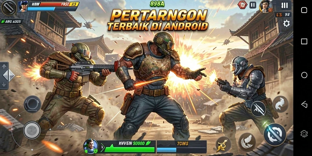 Tampilan aksi mendebarkan dari gameplay 898A yang penuh pertarungan.