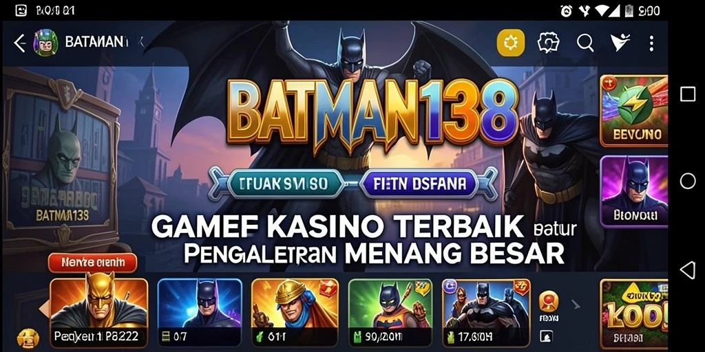 Tampilan menarik dari gameplay Kasino BATMAN138.