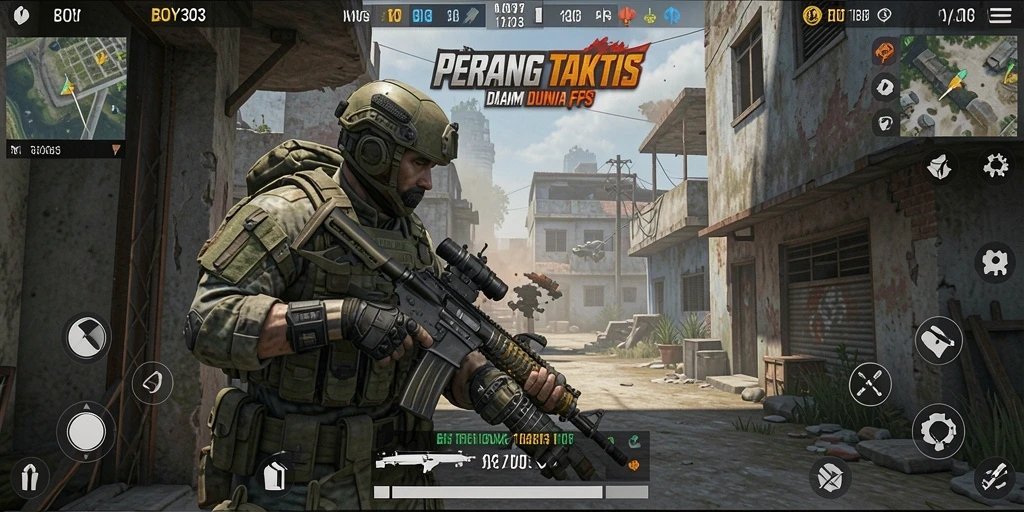 Tampilan gameplay seru dalam BOY303 dengan perkelahian FPS yang mendebarkan.