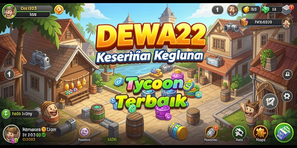 Tampilan gameplay <strong>DEWA22</strong> yang seru dan penuh strategi Tycoon.