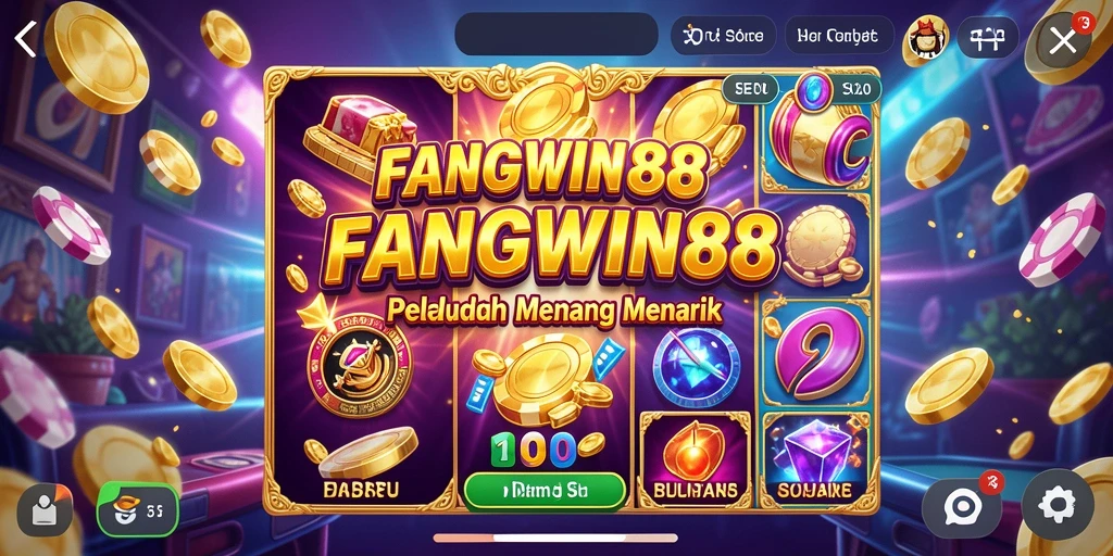 Tampilan gameplay seru dari permainan Slot FANGWIN88.