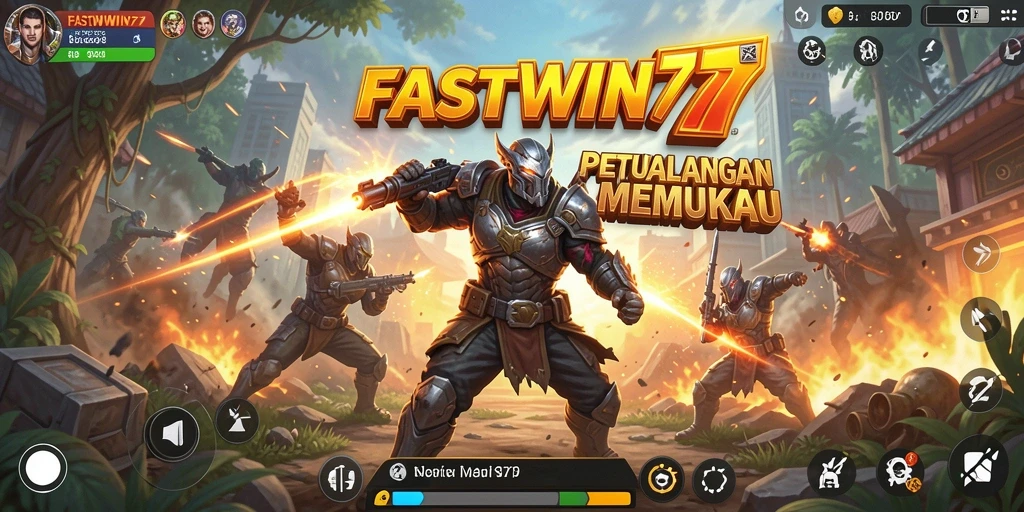 Tangkapan layar FASTWIN77 menampilkan aksi pertempuran yang intens dan mendebarkan.
