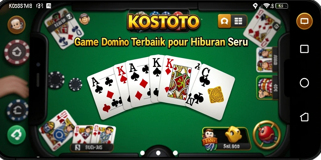 Tampilan gameplay Domino KOSTOTO yang seru dan menantang.