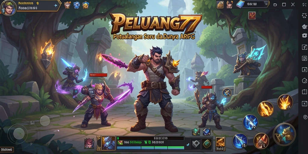 Tampilan gameplay seru dalam PELUANG77 yang memikat.