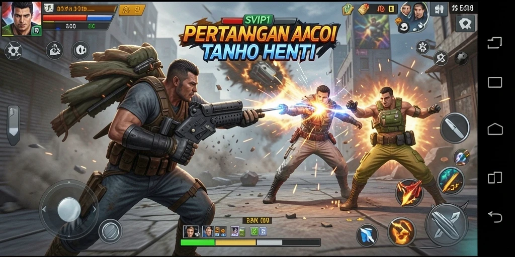 Tampilan gameplay SVIP1 yang penuh aksi dan seru.