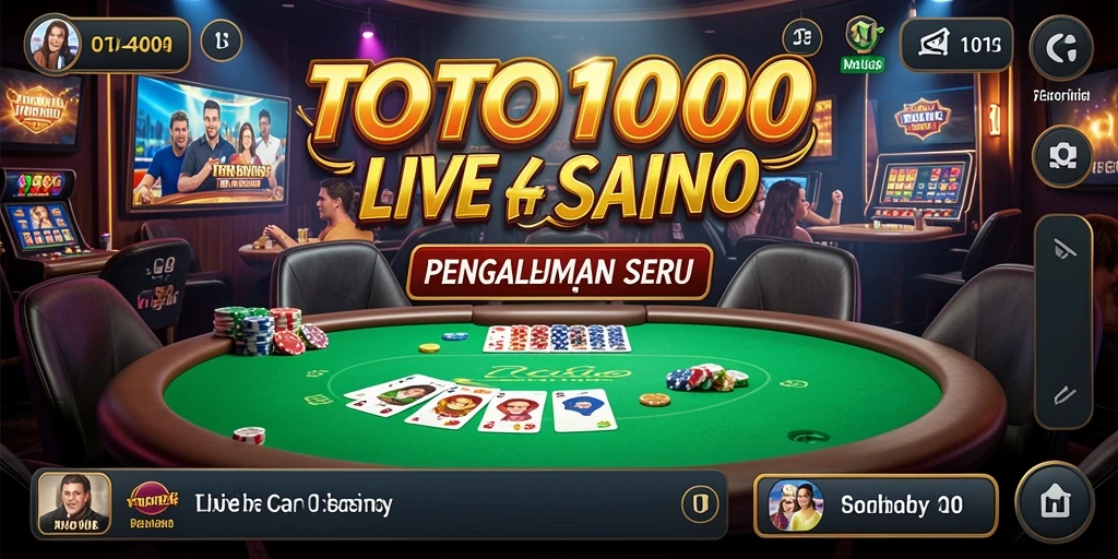Tampilan gameplay seru di TOTO1000 Live Casino.