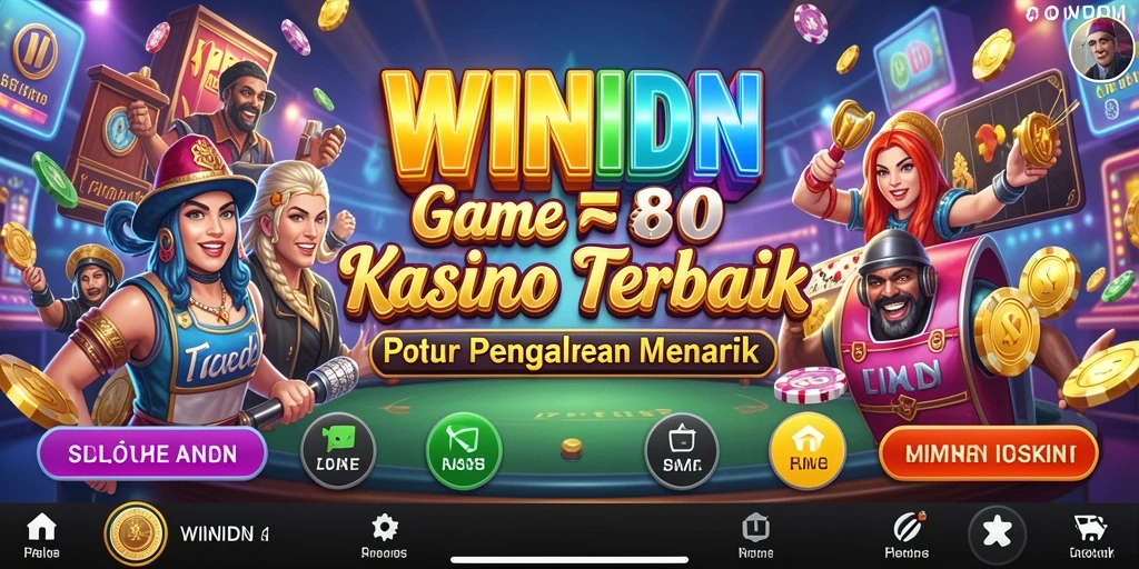 Screenshot gameplay WINIDN menampilkan keseruan permainan Kasino.